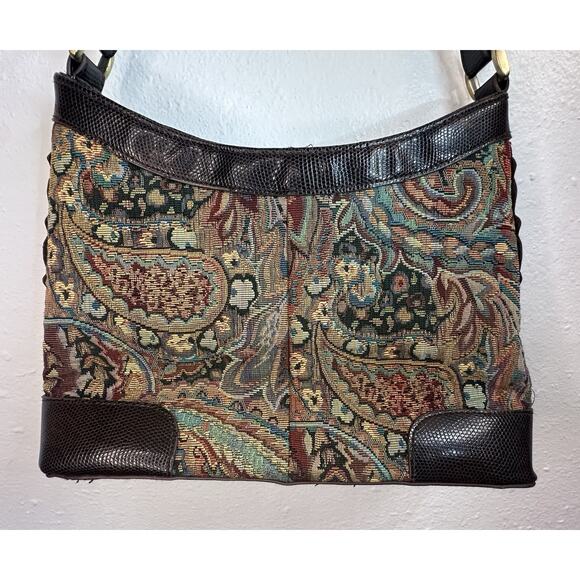Vintage Bueno Multi Patterned Faux Leather Animal Print Shoulder Bag - Picture 3 of 8